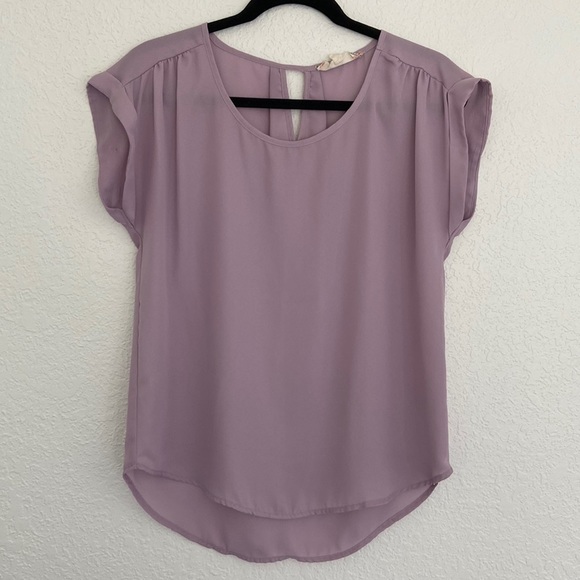 Pink Rose Tops - PINK ROSE Blouse in Lavender - M